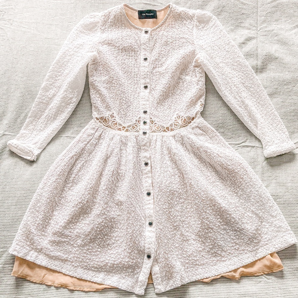 THE Kooples Button up lace layered dress - Picture 2 of 15